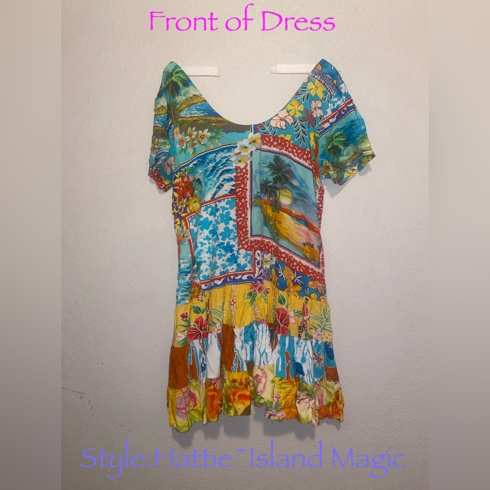 Vintage Jams World~Hattie~Island Magic Dress Medium